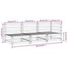 VidaXL Canapé de Jardin 3 Places, Siège avec Dossier, Meuble de Terrasse Patio Balcon Arrière-cour Extérieur, Blanc Bois de 837950
