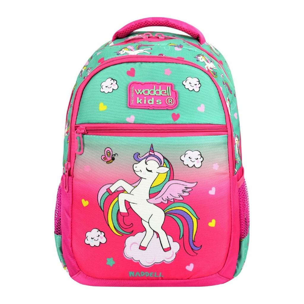 Лицензированный рюкзак для девочек начальной школы цвета фуксия с рисунком единорога, сумка для обеда и держатель для ручек