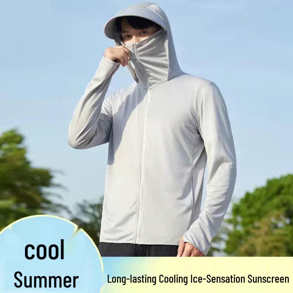 Unisex Lightweight Quick-Dry UV Protection Ice Silk Sports Jacket for Outdoor Activities