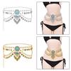 Retro Chain Belt Multi Layer Waist Chain with Coin and Fringe Designing for Belly Dance Costumes and Party Outfits