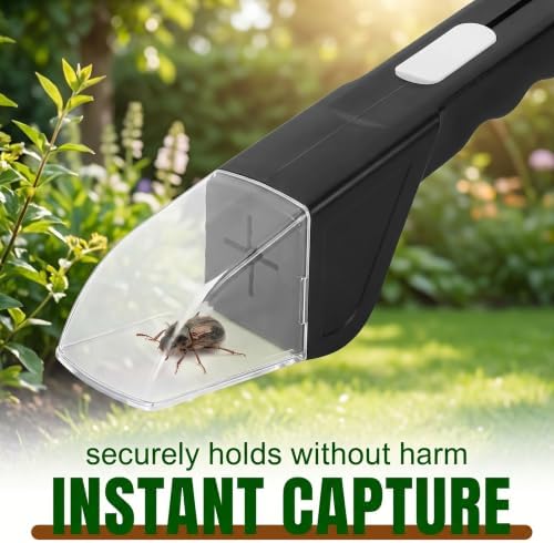 Insect Viewer 2 Pack Black & Grey Live Bug Catcher Long Handle Spider Catcher Toy for Kids 27cm