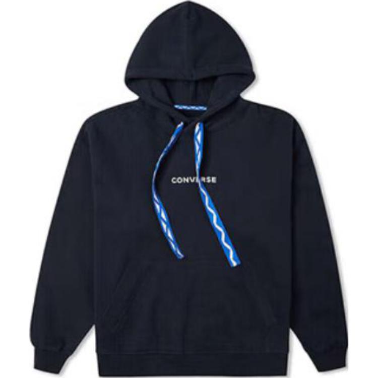 Converse Толстовки Мужские Черные С Капюшоном Умеренная Обычная 10025057-A03