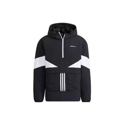 Neo Color Block свободная куртка с длинным рукавом и капюшоном мужские куртки черные белые H45244