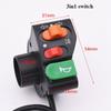 2 Styles Tricycle Button Horn Black Headlight Buttons  Electric Vehicle Accessories