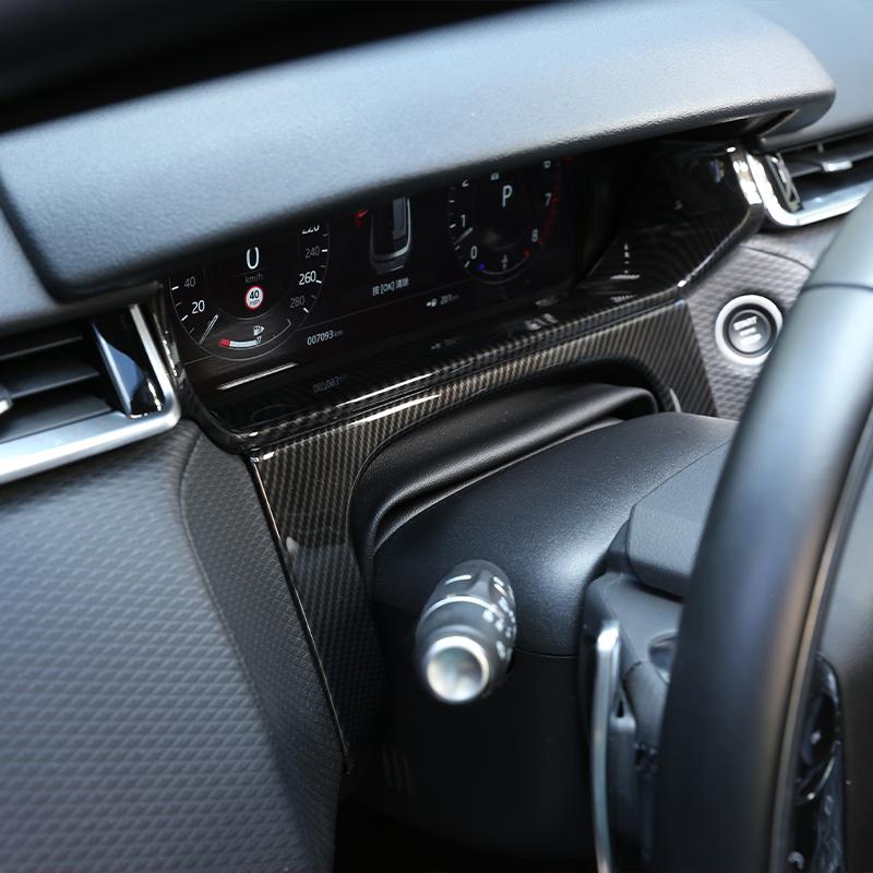 Для Land Rover Range Rover Velar 2017-украшение приборной панели автомобиля, рамка, крышка из АБС-пластика, модификация интерьера из углеродного волокна