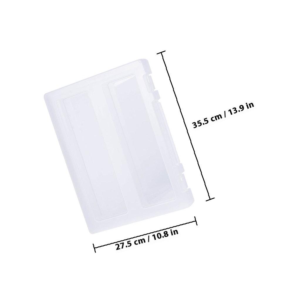 Portable Transparent File Box A4 Document Holder Multi-Function Office Paper Organizer Document Storage Case Desktop File Sorter