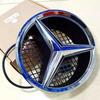 18.5cm Hollow style Car Front Grill Emblem With LED BASE For Mercedes Benz C CLASS W204 GLK W204 B W245 VITO W447 W463 V V260 OY8