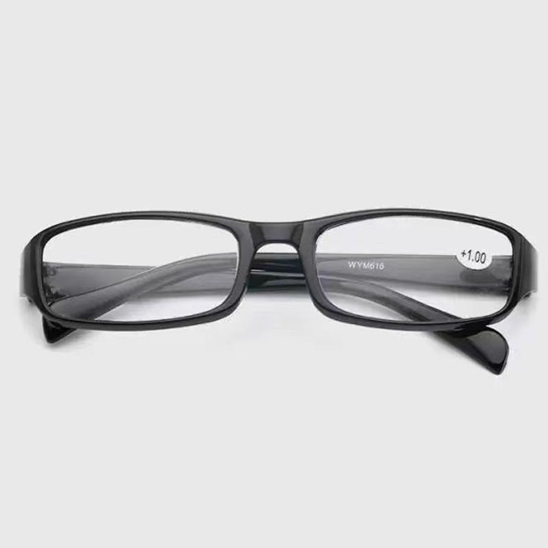 Очки для пресбиопии в черной оправе, из смолы, HD, для чтения, от +100 до +400 диоптрий, четкое зрение