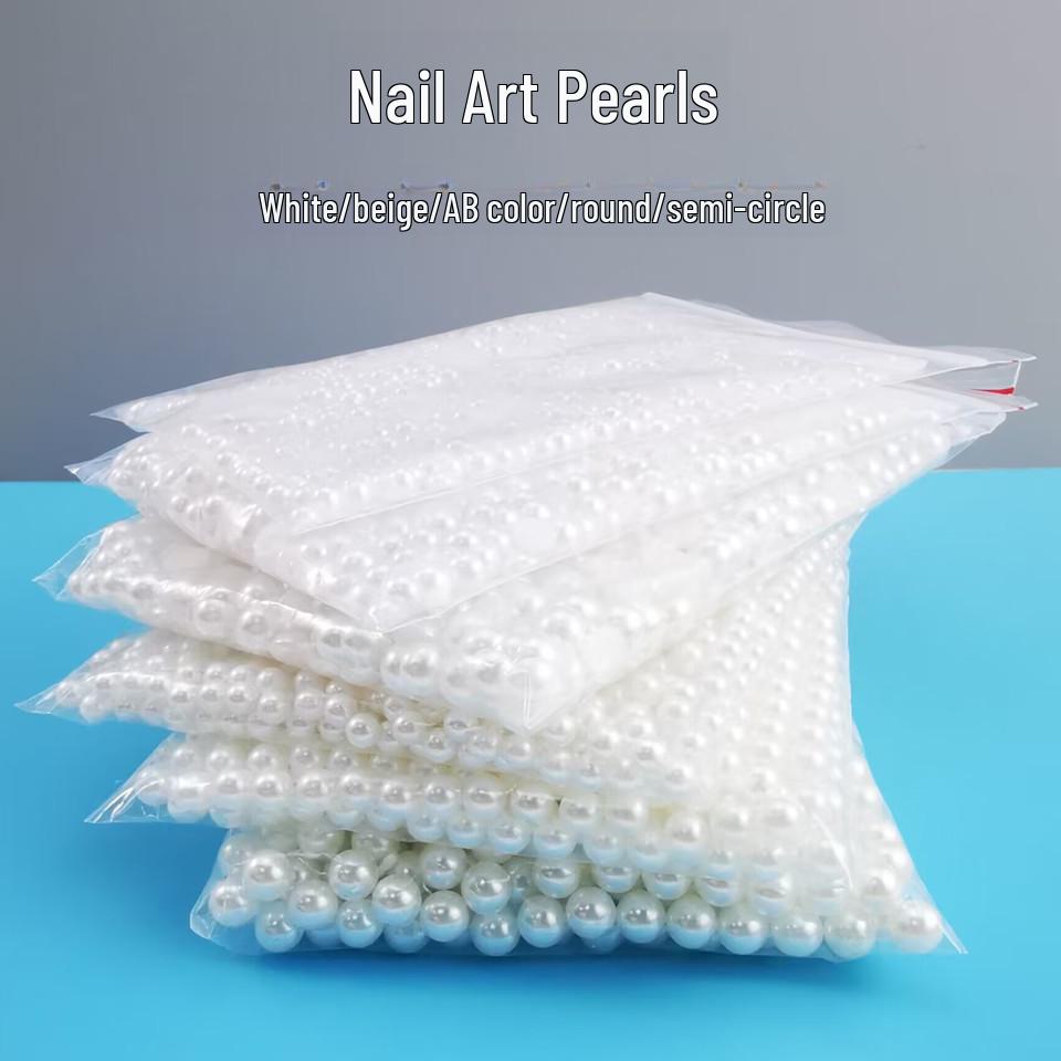 Multi-functional Mermaid Pearl Stickers for Nail Art, Bridal Makeup, and Slime Crafting.