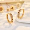 Модные двойные ряды сережек для студентов, простые серьги, серьги Ins, женские серьги Tide, поаллергенные кольца