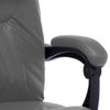 Massage Office Chair Anthracite Faux Leather