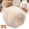 4mm Cotton Macrame Rope Natural Beige Twisted Cord Artisan Hand Craft 100m