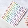 Colorful Laser Gold And Silver Manicure Full Sticker Diy Gothic Letter Nail Decorative Sticker Characteristic Sticker