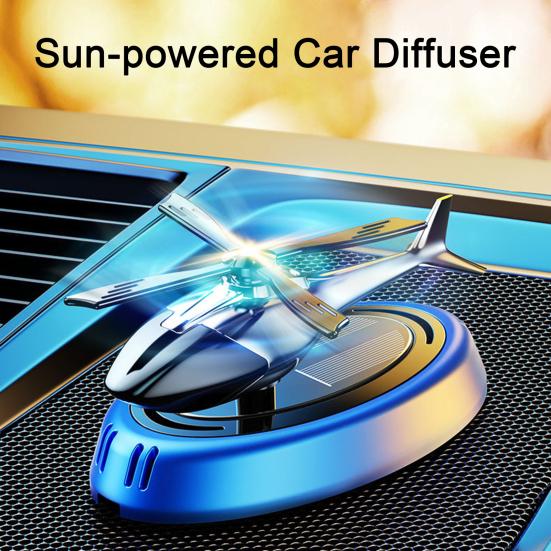 Автомобильная ароматерапия, духи на солнечной энергии с вертолетом, автомобильные эфирные натуральные масла, долговечный аромат, украшение