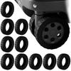 IUGGAN Wheel Covers for Silicone Wheel Covers for Luggage Ground Luggage Wheel Covers for Travel Medium Suitcases, 10-Piece Set, Carry-On Cases,