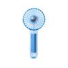 Life on Products Прозрачный вентилятор со светодиодной подсветкой Синий Ручной вентилятор Маленький вентилятор Портативный вентилятор Ручной вентилятор Подарок Презент Live LCAF003 Без рук