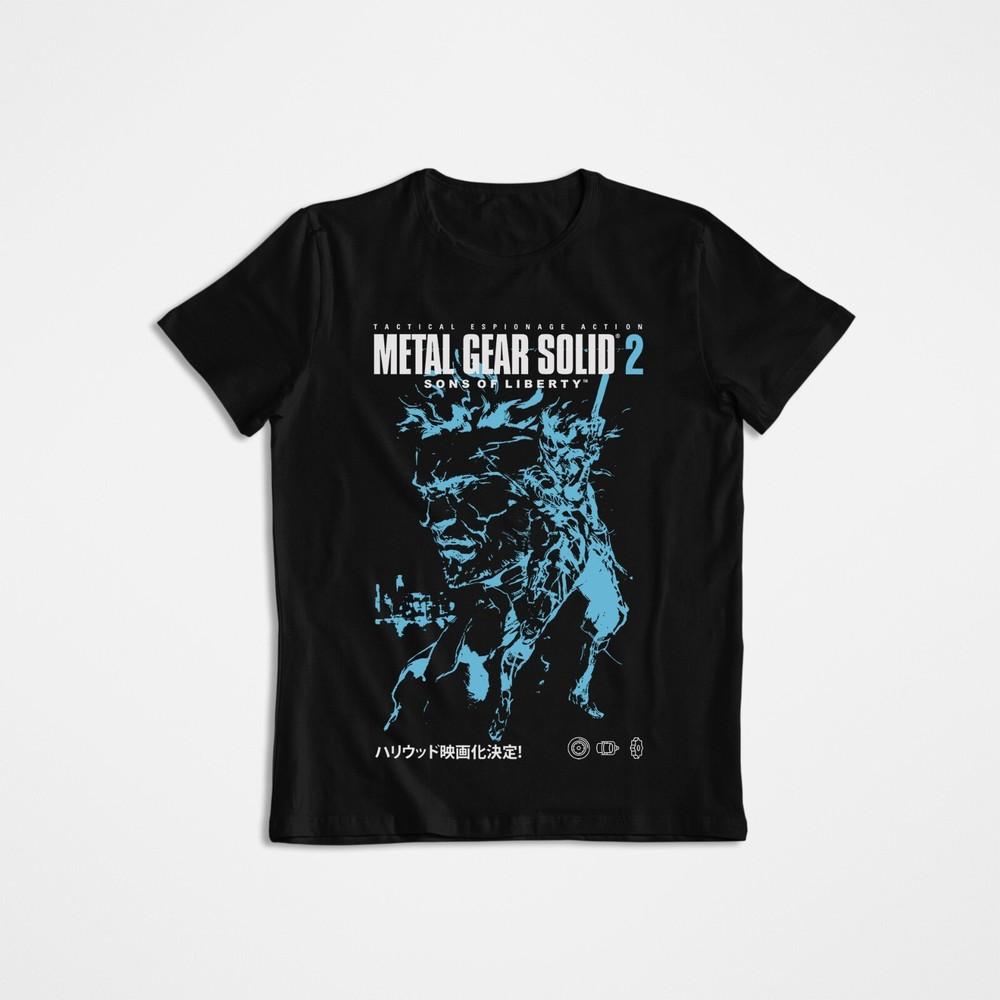 Футболка Metal Gear Solid 2, Графические футболки для девочек, Мужская одежда, Бренды, Смешные футболки Ugus