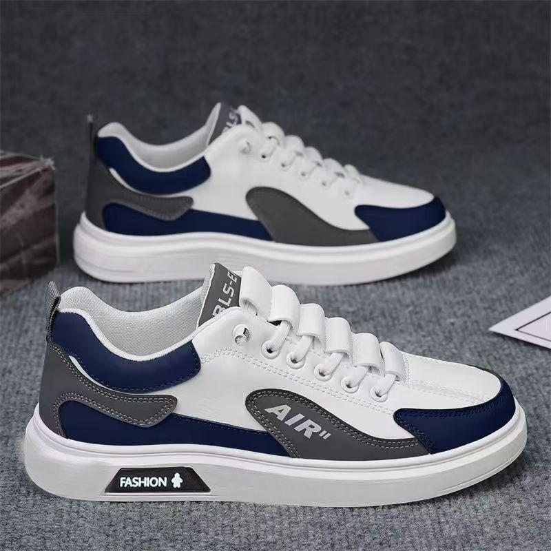 Трендовая мужская обувь кожаная модная низкая мужская повседневная трендовая обувь для бега и спорта