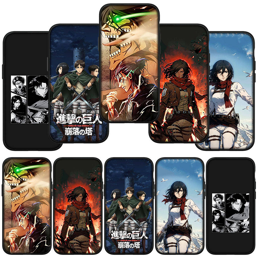Phone Case for Samsung Galaxy S25 S23 S22 S24 Ultra FE A05 A06 A15 A16 A36 A37 A35 A54 A55 A56 A57 A25 A26 A53 A17 Levi Attack On Titan Cartoon Cover