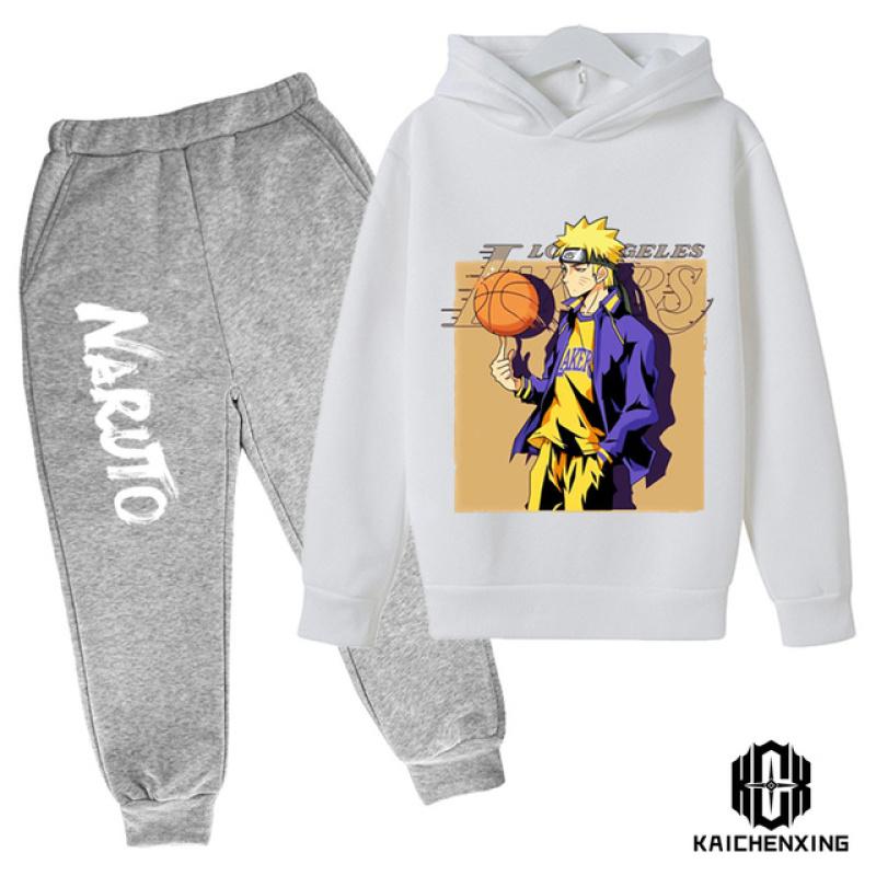 Cartoon Children's Naruto Hoodie Cute Boy Suit Children's Sportswear Spring and Autumn Fashion Sweatshirt Baby Suit