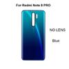 Parts 6.53"  Battery Back Cover For Xiaomi Redmi Note 8 Pro Rear  Glass Panel Housing Case With Camera Lens Replace