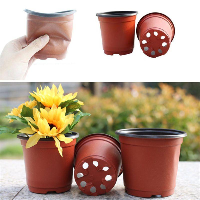 10/50/100 шт. Пластиковые держатели для рассады, цветочные горшки со сбалансированными дренажными характеристиками**