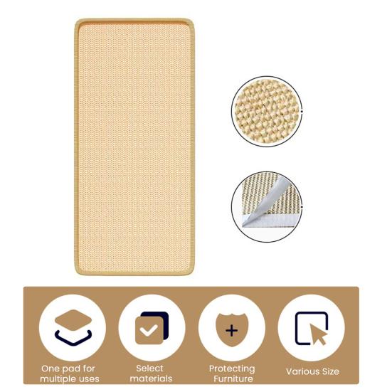 Cat Scratch Pad Sisal Cat Scratching Board for Indoor Cats Wall Mounted Cat Scratcher Furniture Protector