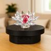 Round Shape Electric Turntable White/Black Motorized Jewelry Show Holder  Photography