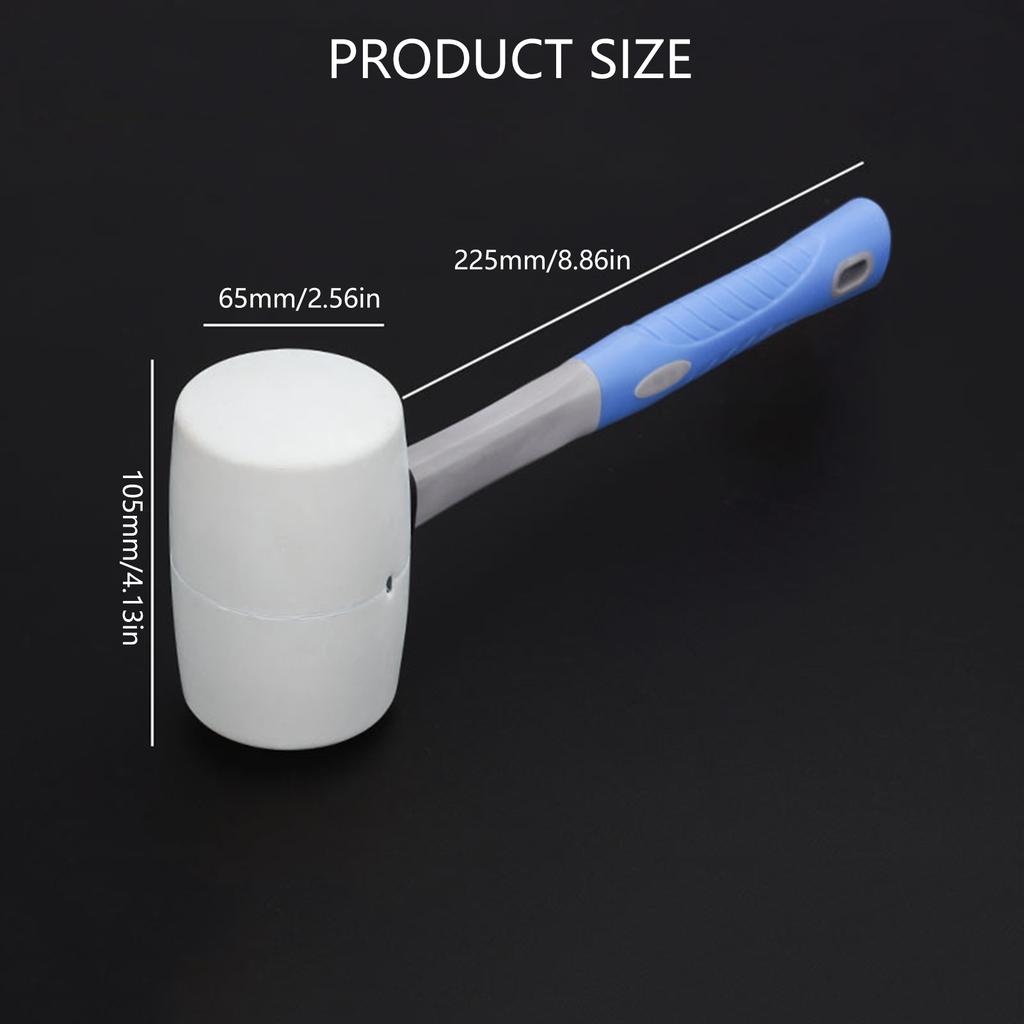 535г 870г 1060г Резиновый молоток Нескользящая рукоятка Не оставляющий следов инструмент для укладки плитки, деревянного пола Ручной молоток, не повреждающий поверхность