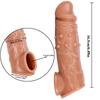 MoDi Реалистичный удлинитель рукава для пениса, многоразовые фаллоимитаторы, презерватив, задержка эякуляции, увеличение члена, секс-игрушки для мужчин
