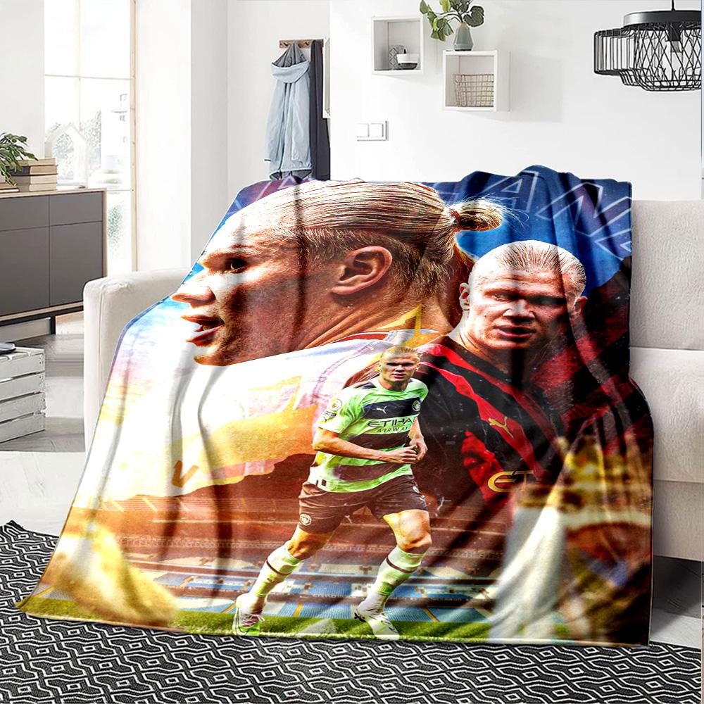 Haaland Blanket Comfortable Great for Bed Chair Couch All-Season Use Modern Style Perfect Gift for Relatives and Friends