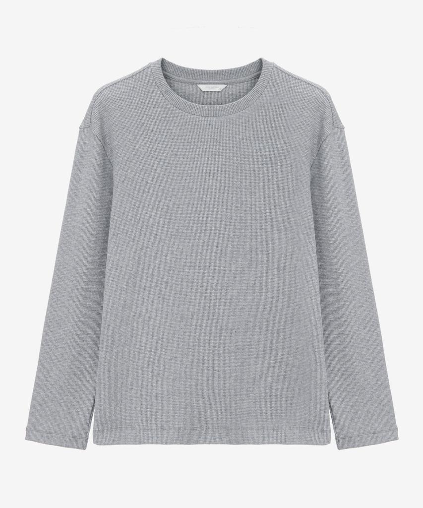MINDBRIDGE [Warm] Waffle Texture Brushed T-Shirt - 4 Colors