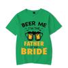 Пиво мне, я отец невесты, летние футболки, черная футболка, мужская одежда, забавная графическая футболка, рубашка харадзюку, хип-хоп футболки