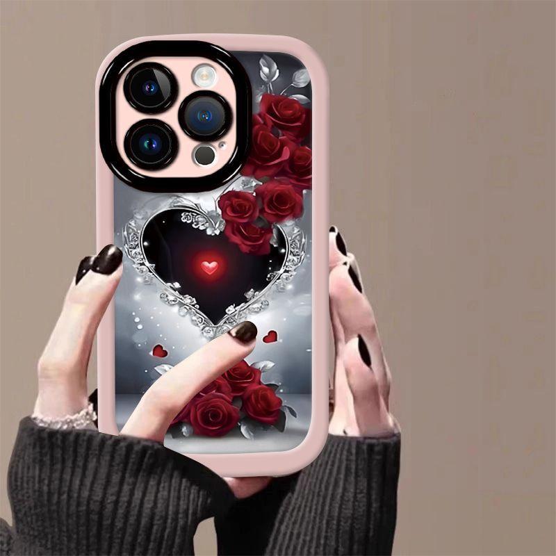 Чехол для мобильного телефона iPhone15 Apple 15Pro/15promax/15Plus силикон с защитой от падения