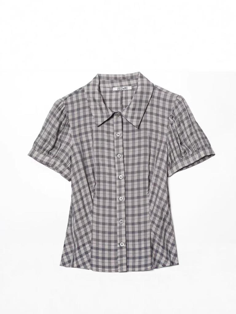 2025 Autumn/Winter Women's Plaid Layered Dress - Academy Style