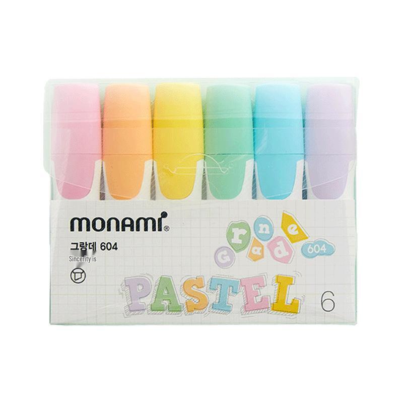 Monami Grange Highlighter 604: Soft, Quick-Dry Fluorescent Marker 6025
