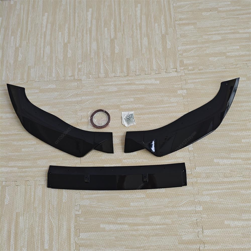 Front Bumper Splitter Lip Spoiler Diffuser Guard Body Kits For BMW X3 G01 X4 G02 IX3 G08 20d 30i 30d M40i M40d M-Sport 2022-2024