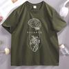 Balance Brain And Heart Tshirt Unisextal Health Tshirt Casual Round Neck Printed Cotton Short Sleeve T Shirt Fashion Loose