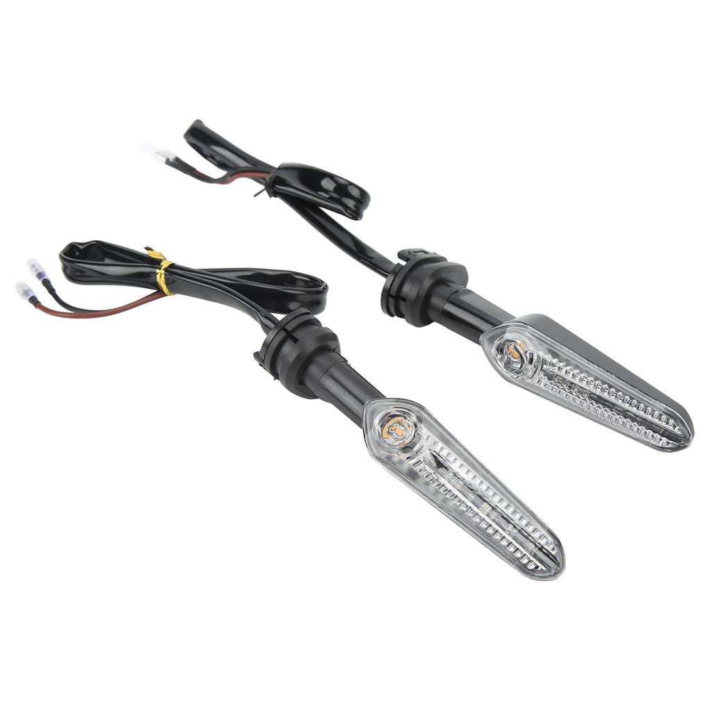 2 Pcs 12V Motorcycle Turn Signal Lights Amber LED Indicator Lamp for YZF R15 R25 R3 R6S R1 R7 R9