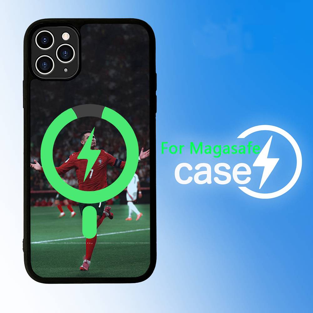 Известные Футболисты C-CR7 Чехол для Телефона Для iPhone 17 Air 16 15 14 13 12 11 Pro Max Plus Для Magsafe Беспроводной Заряд Чехол