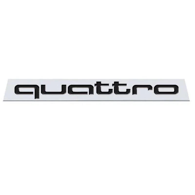 For Audi Quattro ABS Car Decals RS4 RS5 Q3 S3 A3 A5 A6 A4 RS3 RS6 A1 Q5 Q2 S5 RS7 Trunk Emblem Front Grille Stickers Accessories