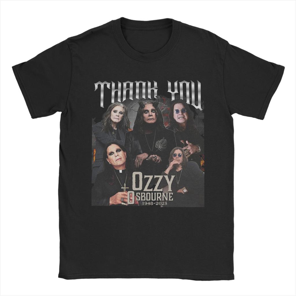 Ozzy Osbourne T-Shirt Men Vintage 100% Cotton Tees Round Neck Short Sleeve T Shirt New Arrival Tops