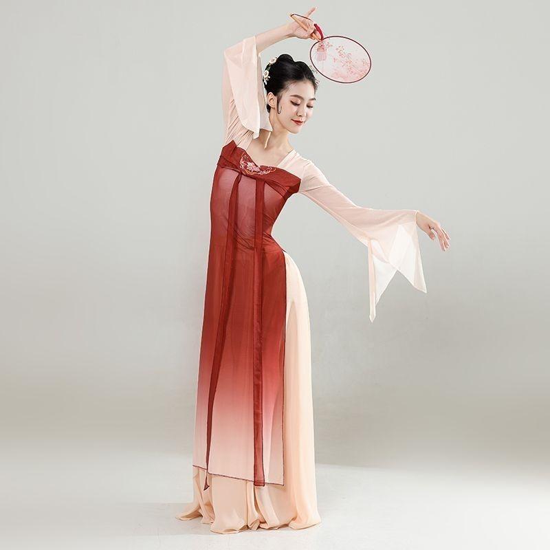 Classical Dance Clothing For Women, Long Dress, Fairy Practice Clothing, Chinese Element Dance Clothing