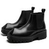 Модные новые ботинки на толстой подошве для мужчин Tide Ins Короткие ботинки Chelsea Мотоциклетные ботинки Ботинки Tooling Boots Высокие ботинки Slip On из натуральной кожи для мужчин
