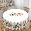 Весна И Лето Четыре Сезона Свежая Пасторальная Скатерть с Цветами и Птицами, Круглая Скатерть для Обеденного Стола, Декоративная Ткань для Ресторана Вишня Цветущая Птица