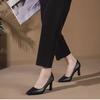 High Heels Women's Shoes Etiquette Soft Sole Tired Feet Flight Attendant Commuter French Single Shoes Formal Black Occupation Not Tired Work Shoes