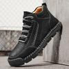 Осенне-зимняя обувь больших размеров, ретро ботинки с высоким верхом, мужские кожаные ботинки, модные мужские ботильоны средней высоты