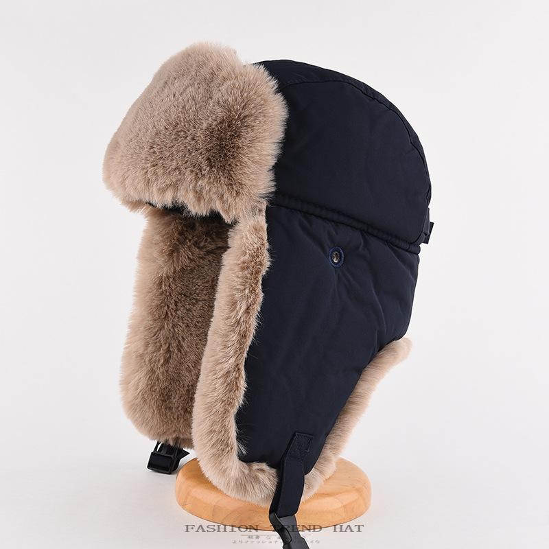 Хлопковая шапка мужская зимняя утолщенная теплая защита ушей кепка Lei Feng женская велосипедная водонепроницаемая локомотивная холодная кепка