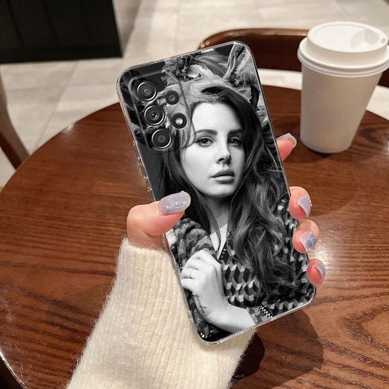 Лана Дель Рей Сексуальная Модель Для Чехла Samsung Galaxy A55 A54 A52 A53 5G A15 A14 A13 A23 A51 A34 A35 A33 A32 A72 A71 Прозрачный Чехол для Телефона