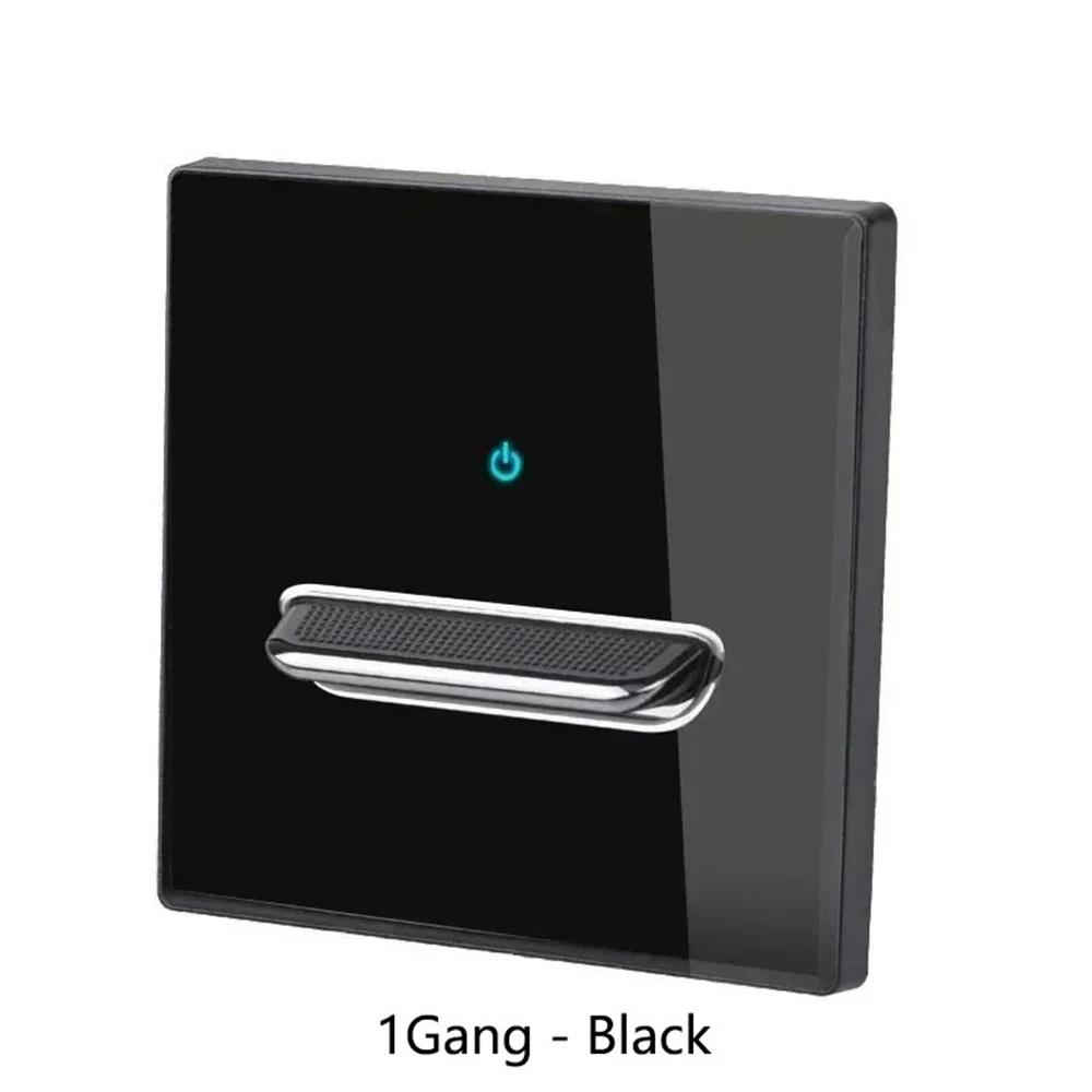 Glass Touch Switch Tempered Crystal Panel 1/2/3/4 Gang Wall Light Switches Sensitive LED Backlight Metal Push Button 110V 220V 3